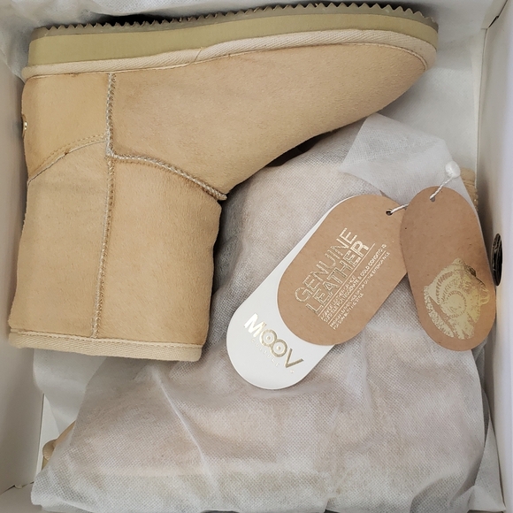 MoovBoot SuperGloss Tall Rubber/Sheepskin Boot - Picture 8 of 9